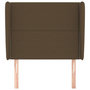 Voir la diapositive 3 : VIDAXL Tete de lit avec oreilles Marron fonce 93x23x118/128 cm Tissu
