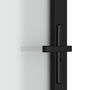 Voir la diapositive 5 : VIDAXL Porte interieure 83x201,5 cm Noir Verre mat et aluminium