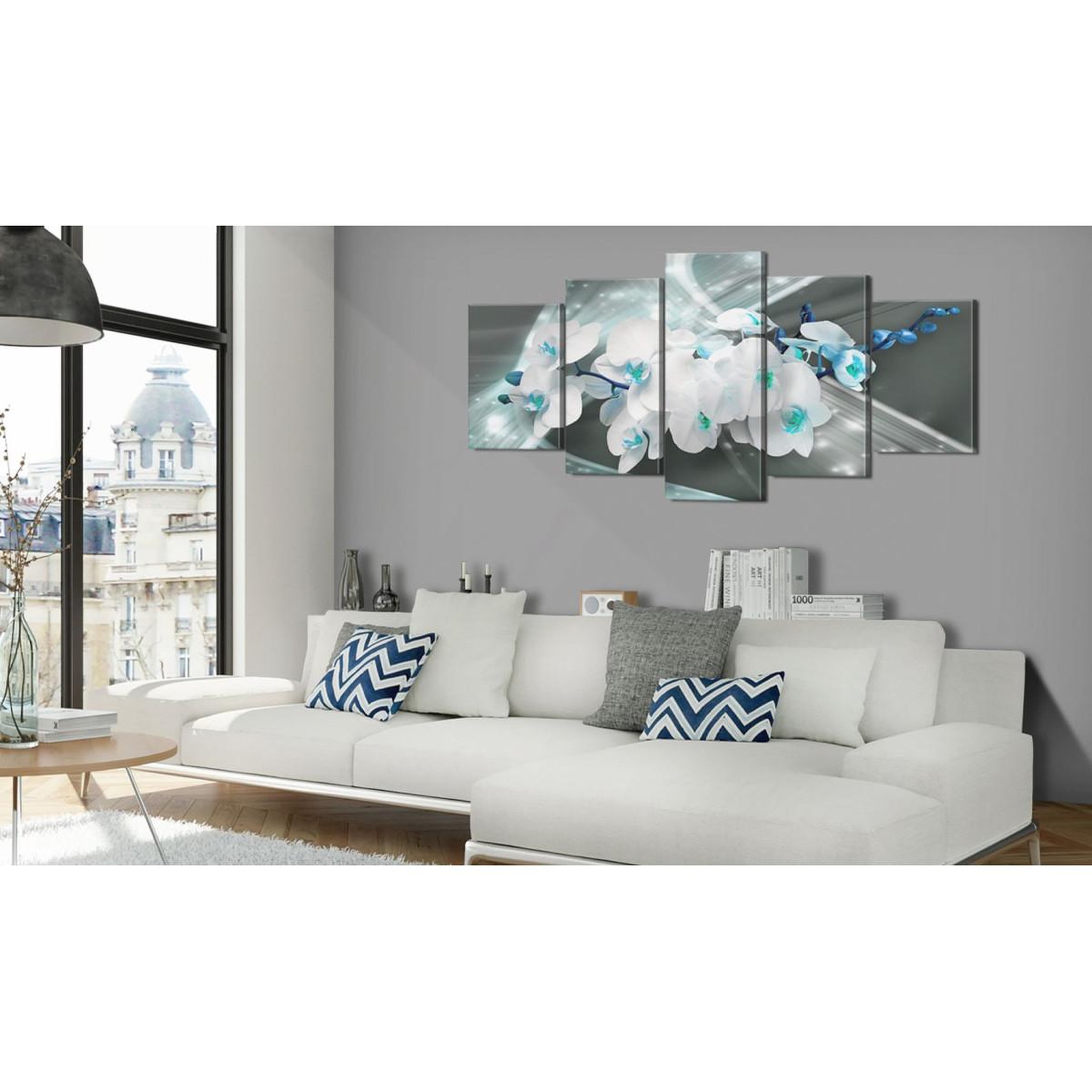 Voir la diapositive 2 : Paris Prix Tableau Imprimé  Blue Poetry