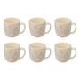 Voir la diapositive 1 : SECRET DE GOURMET Lot de 6 Mugs en Céramique  Elsa  30cl Blanc