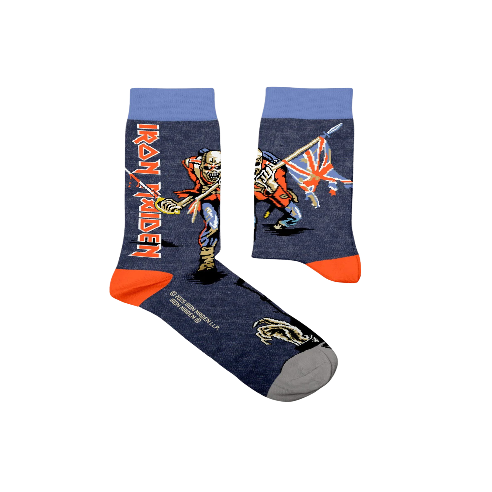 SOCK AFFAIRS Chaussettes iron maiden, the trooper. Coloris disponibles : Multicolore