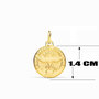 Voir la diapositive 3 : L'ATELIER D'AZUR Collier - Médaille Saint Esprit Or Jaune - Chaîne Dorée - Gravure Offerte