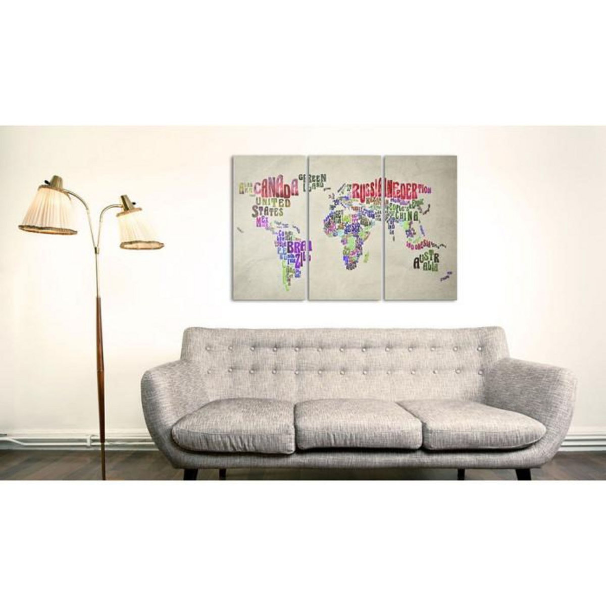 Paris Prix Tableau Imprimé 3 Panneaux  Pays Colorés