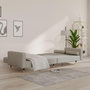 Voir la diapositive 3 : VIDAXL Canape-lit a 2 places avec deux oreillers Gris clair Velours