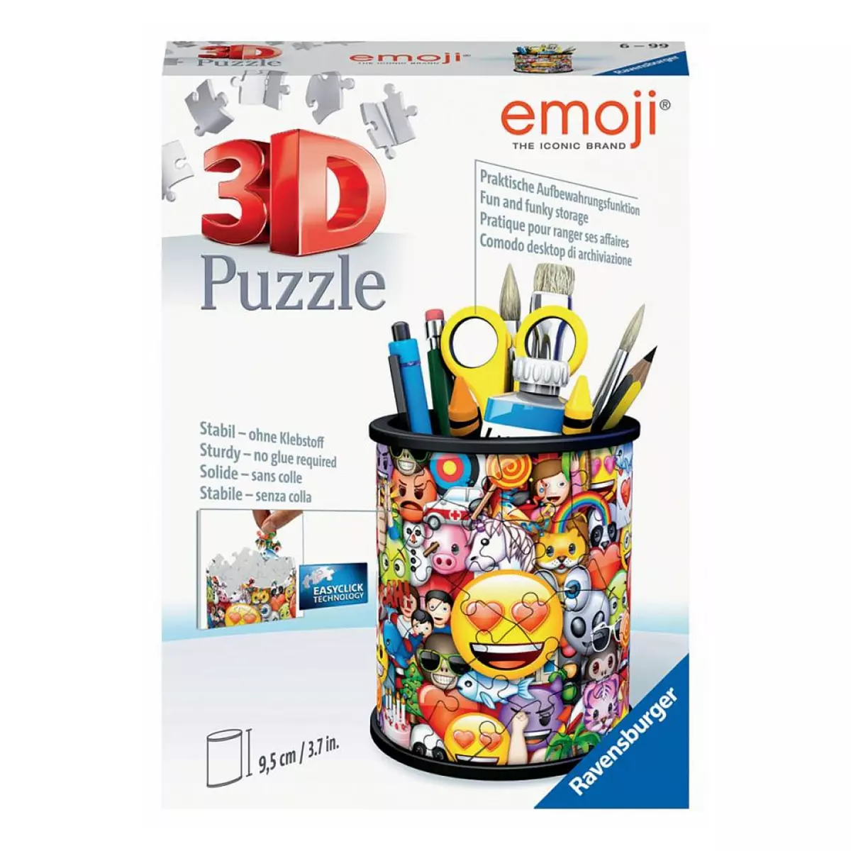 RAVENSBURGER Puzzle 3d pot à crayons - emoji