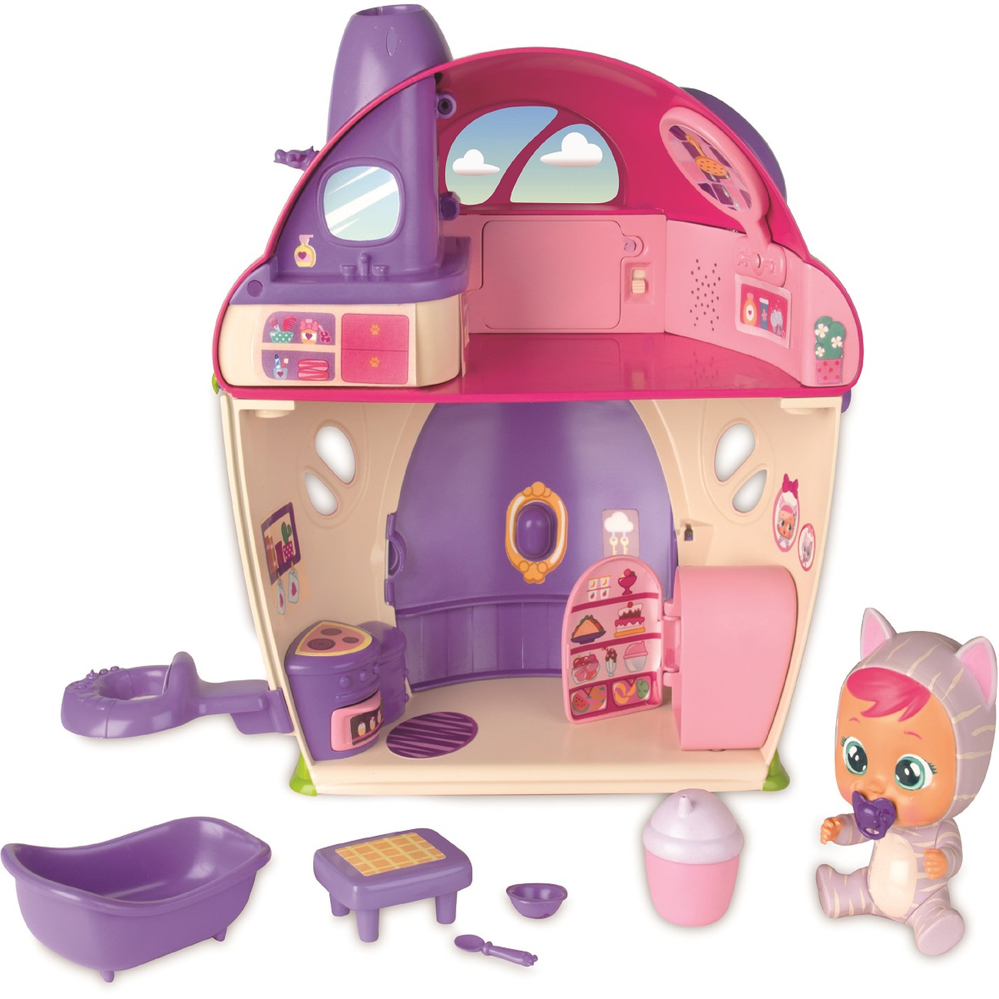 Voir la diapositive 1 : IMC TOYS Cry babies - La super maison de Katie