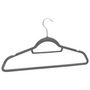Voir la diapositive 5 : VIDAXL Cintres antiderapants 50 pcs Gris Velours