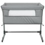 Voir la diapositive 3 : VIDAXL Lit pour bebe avec matelas Gris clair Tissu de lin