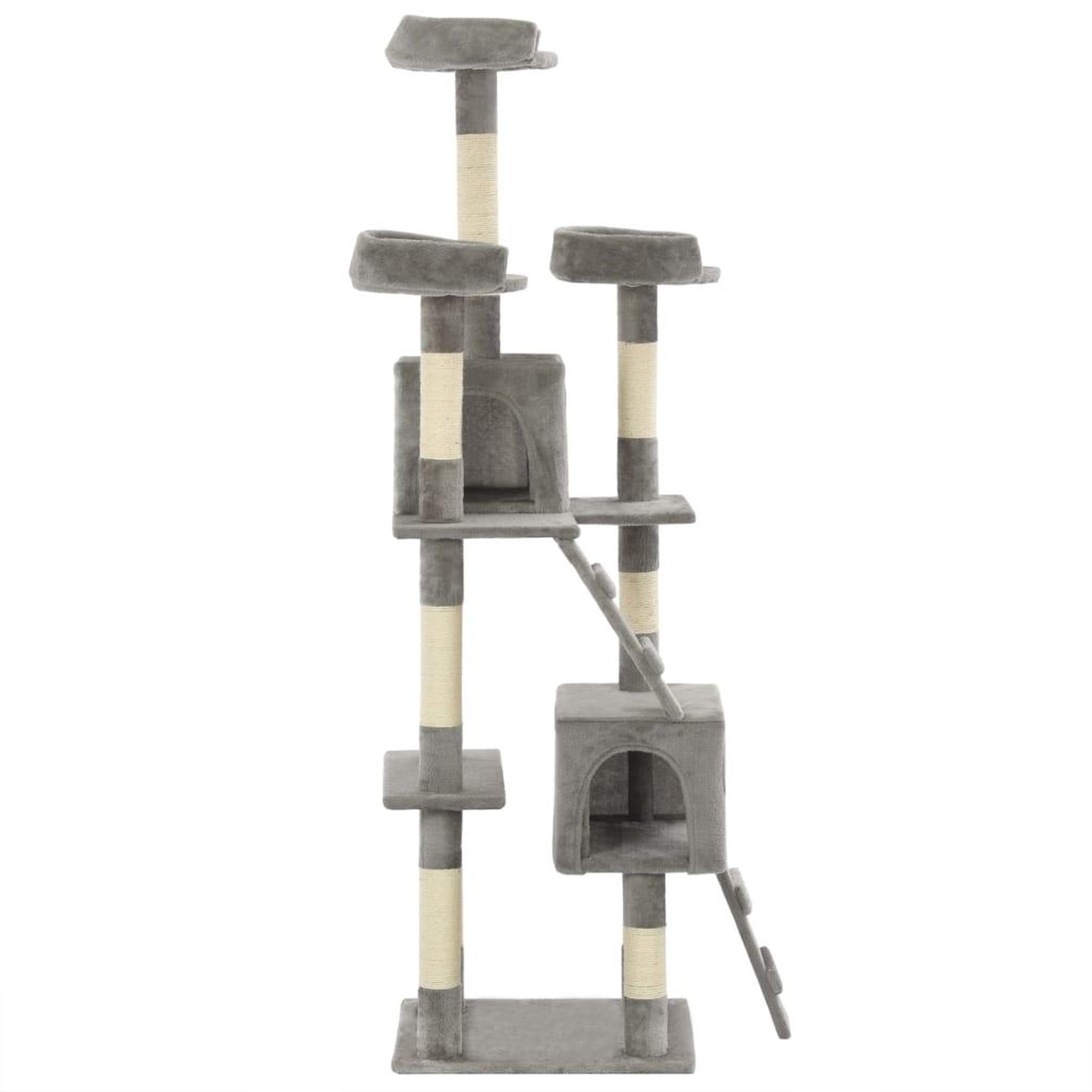 Voir la diapositive 3 : VIDAXL Arbre a chat avec griffoirs en sisal 170 cm Gris