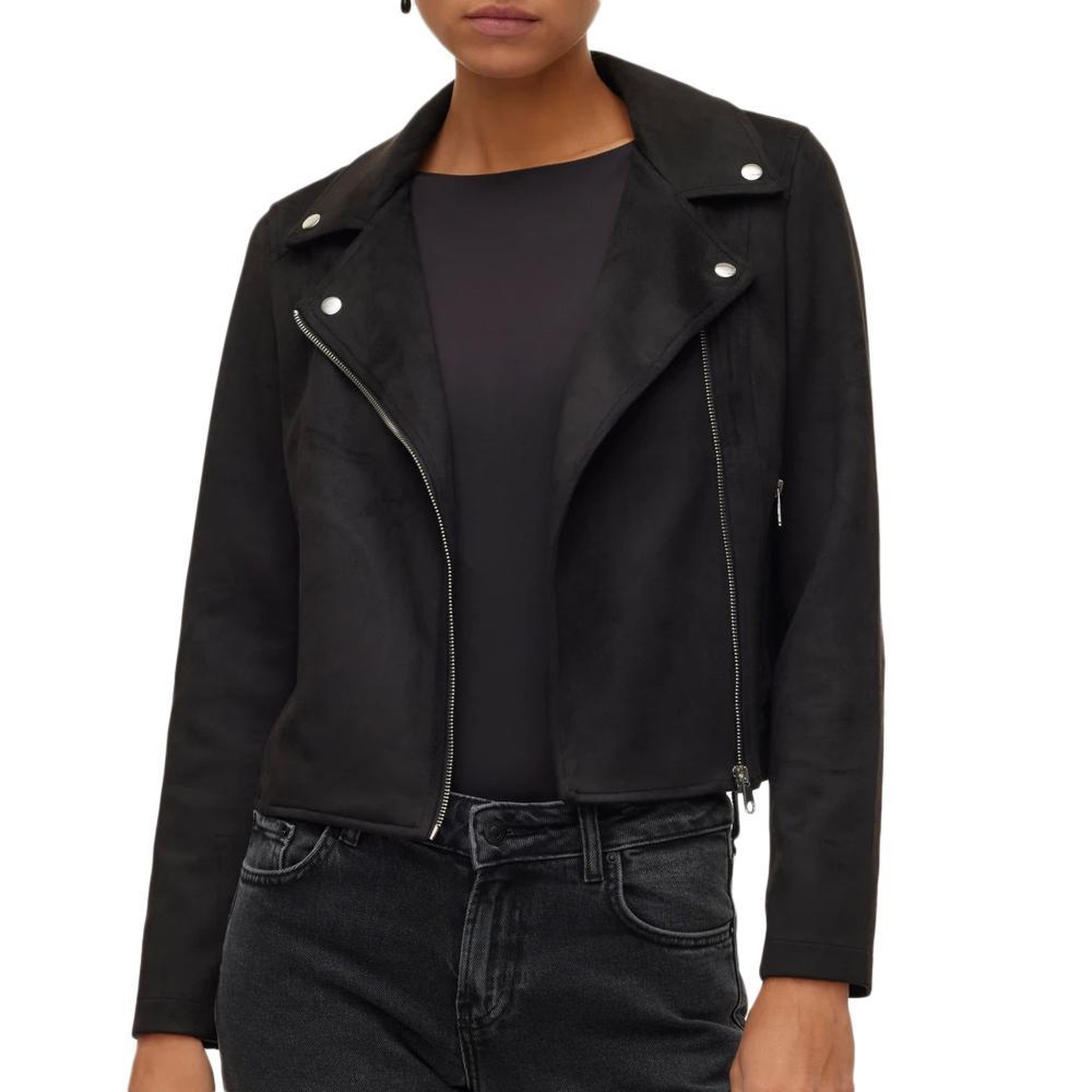 Vero Moda Veste Noire Femme Vero Moda Biker. Coloris disponibles : Noir