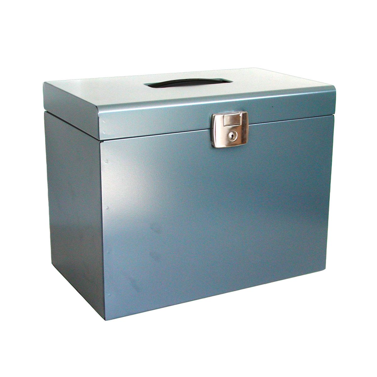 PIERRE HENRY Classeur ménager en métal 5 dossiers A4 aluminium