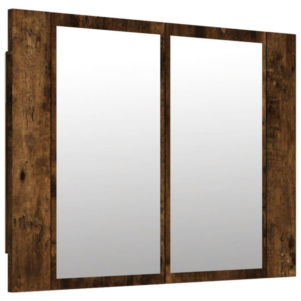 VIDAXL Armoire a miroir LED Chene fume 60x12x45 cm Bois d'ingenierie