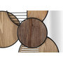 Voir la diapositive 2 : Paris Prix Miroir Mural Déco  Woody  123cm Naturel