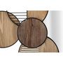 Voir la diapositive 2 : Paris Prix Miroir Mural Déco  Woody  123cm Naturel