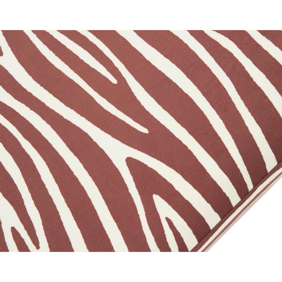 LISA DESIGN Ikare - module d'assise sans accoudoirs zèbre en velours