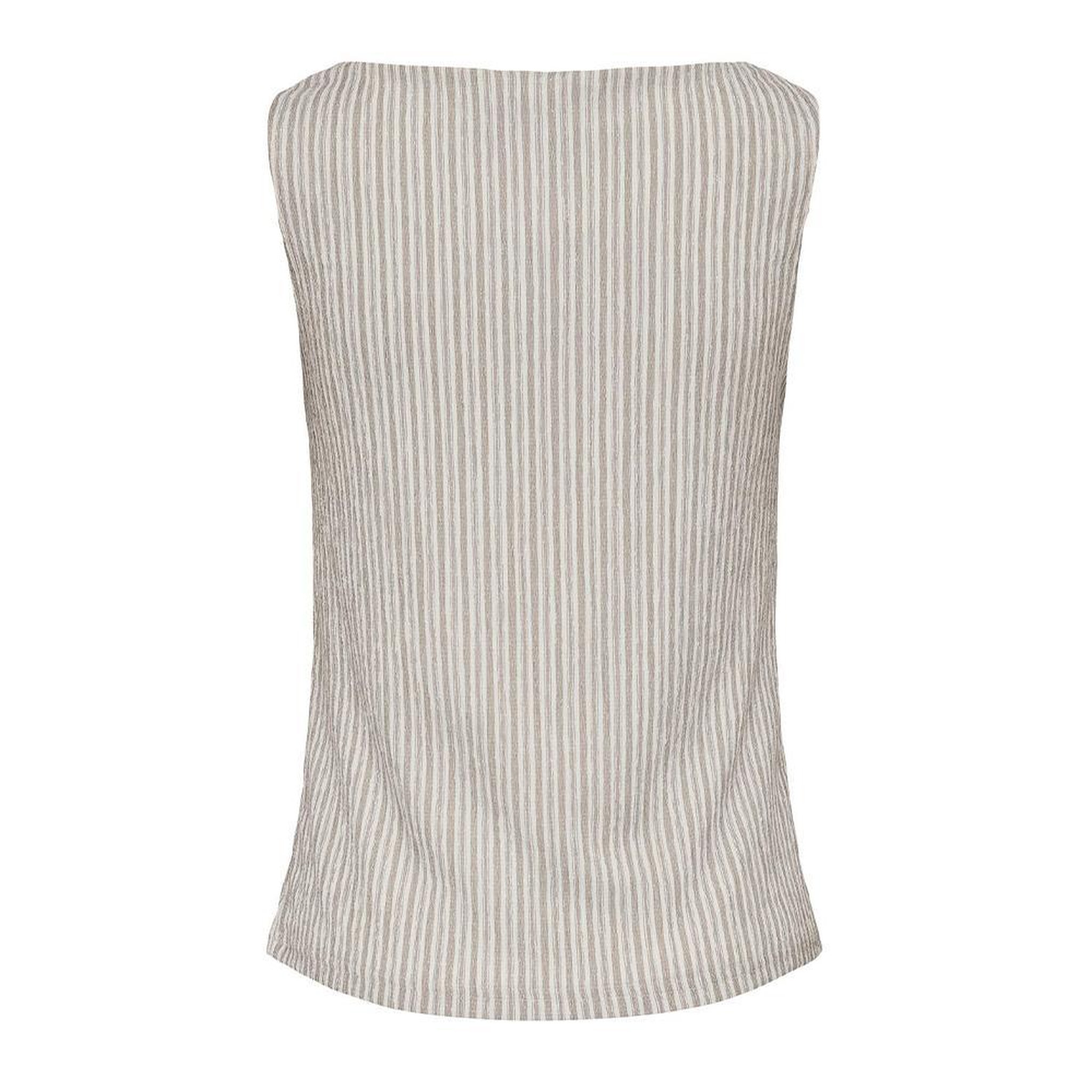Voir la diapositive 2 : JACQUELINE DE YONG Top Blanc/Marron Femme JDY Ocean
