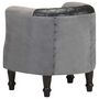 Voir la diapositive 4 : VIDAXL Chaise cabriolet Noir Cuir veritable et bois de manguier massif