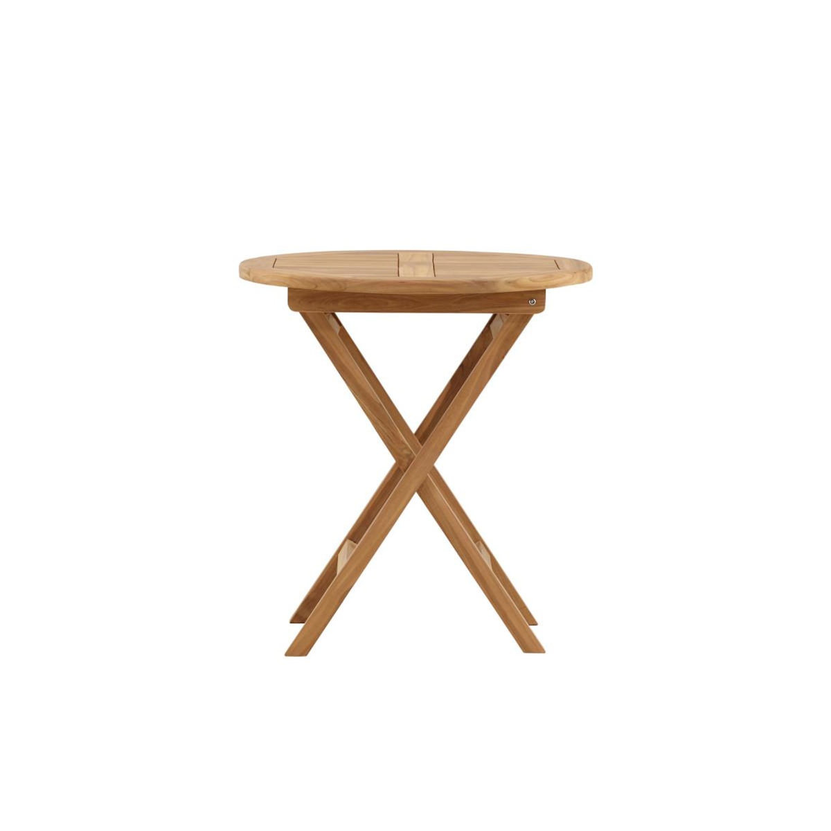 Paris Prix Table de Jardin Ronde en Teck  Kenya  70cm Naturel