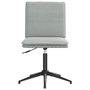 Voir la diapositive 4 : VIDAXL Chaises a manger lot de 4 Gris clair Velours