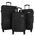 TRUCK Lot 3 valises dont 1 valise cabine rigides. Coloris disponibles : Noir