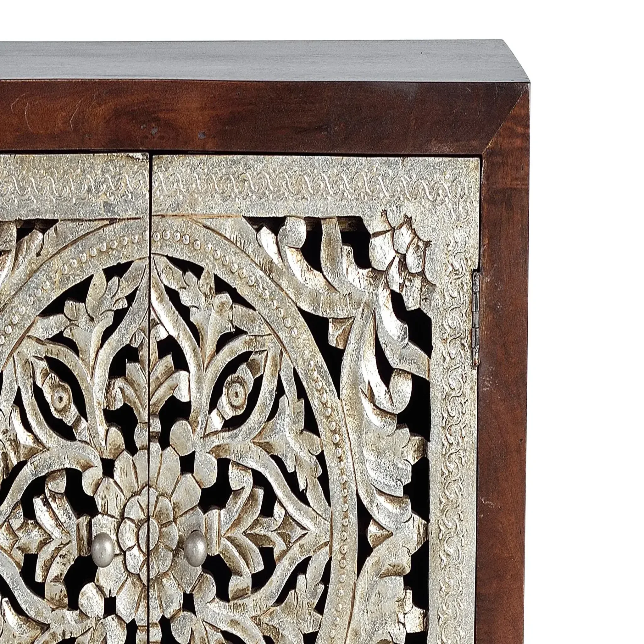 Voir la diapositive 3 : GINER Y COLOMER SL Commode en bois de manguier 80 cm style classique rustique
