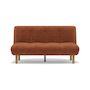 Voir la diapositive 5 : BEST MOBILIER Soan - banquette 2 places convertible clic-clac en velours texturé
