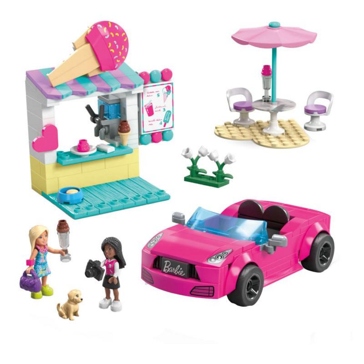 MATTEL Mattel - Barbie mega stand de glaces à construire 226 pièces HPN78