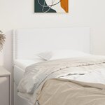 VIDAXL Tete de lit Blanc 80x5x78/88 cm Similicuir