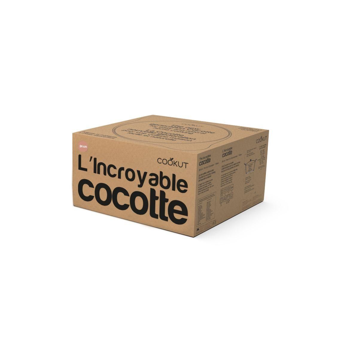 COOKUT Cocotte Coffret l'incroyable 24cm - Guimauve
