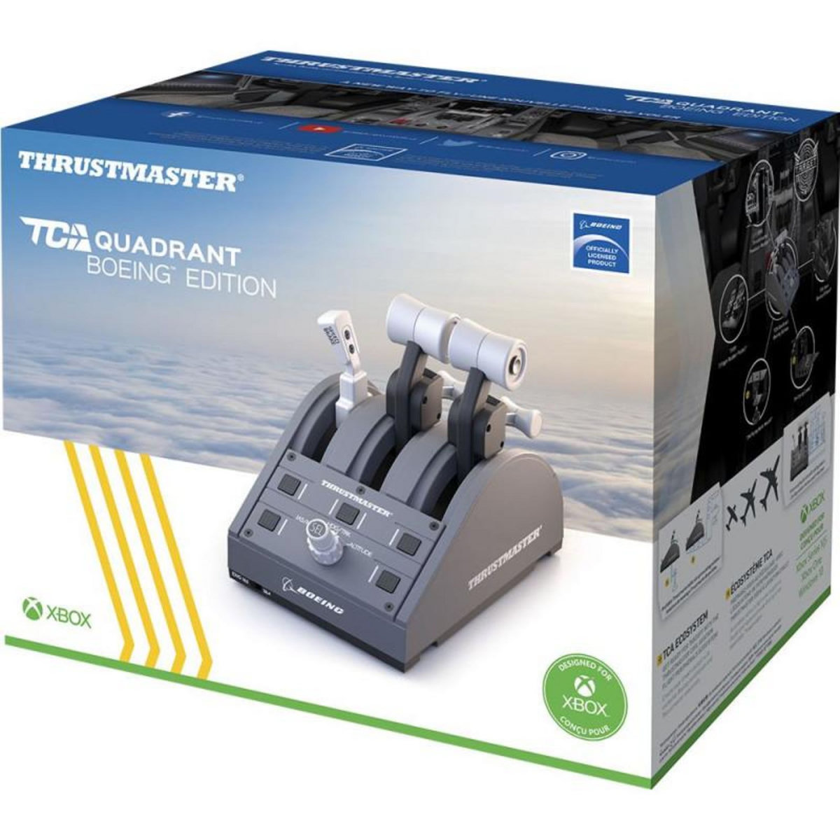 Thrustmaster Commandes des Gaz Thrustmaster TCA Quadrant Boeing Edition Xbox et PC