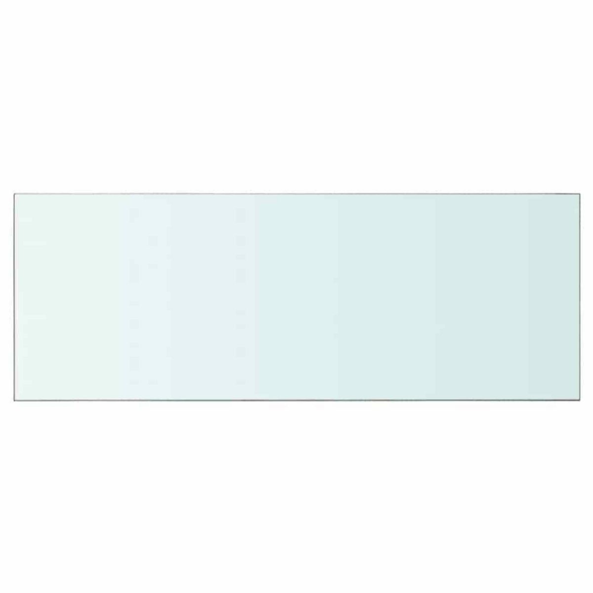 VIDAXL Panneaux d'etagere 2 pcs Verre Transparent 80 x 30 cm