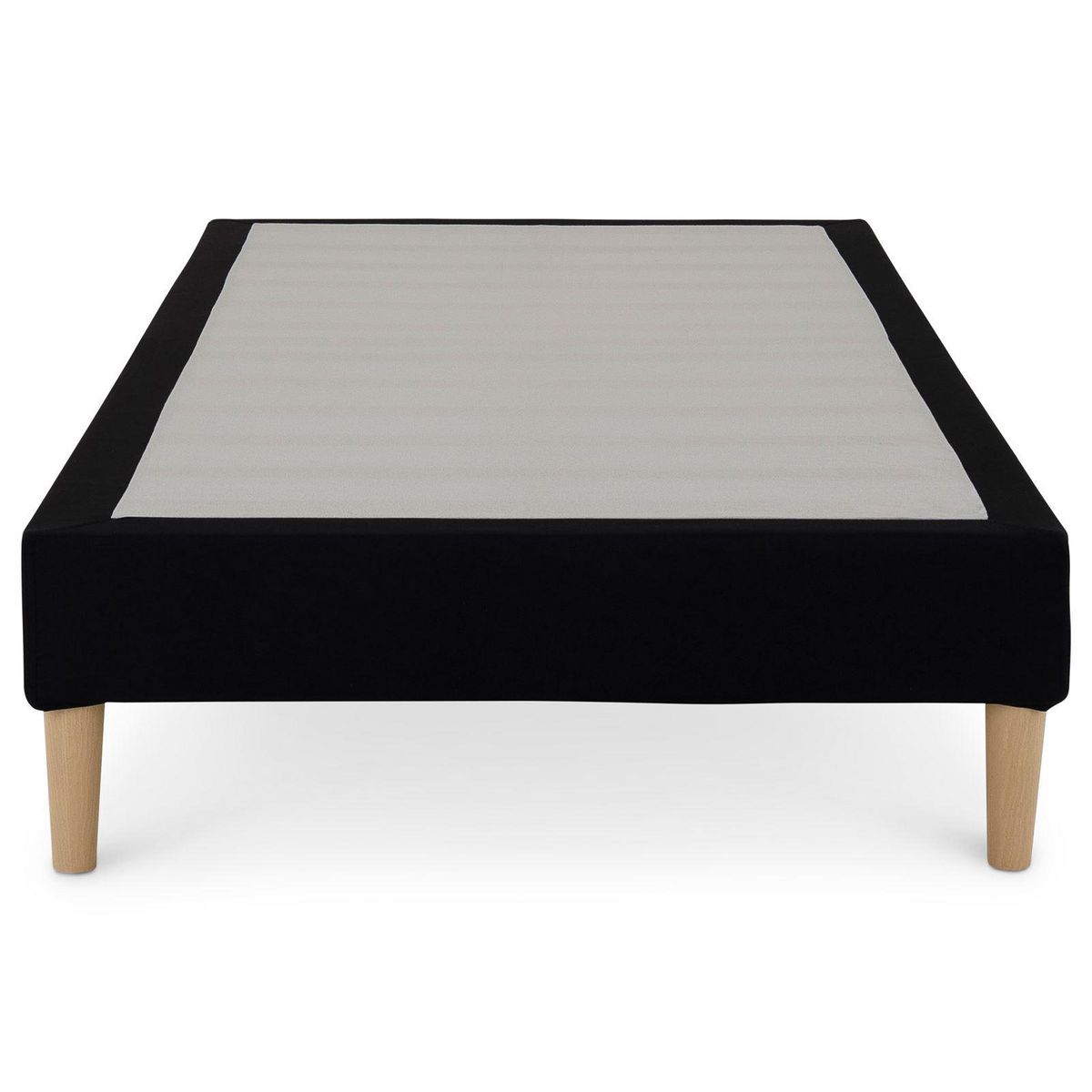 IDIMEX Sommier tapissier PAIMPOL 90 x 190 cm revêtement tissu