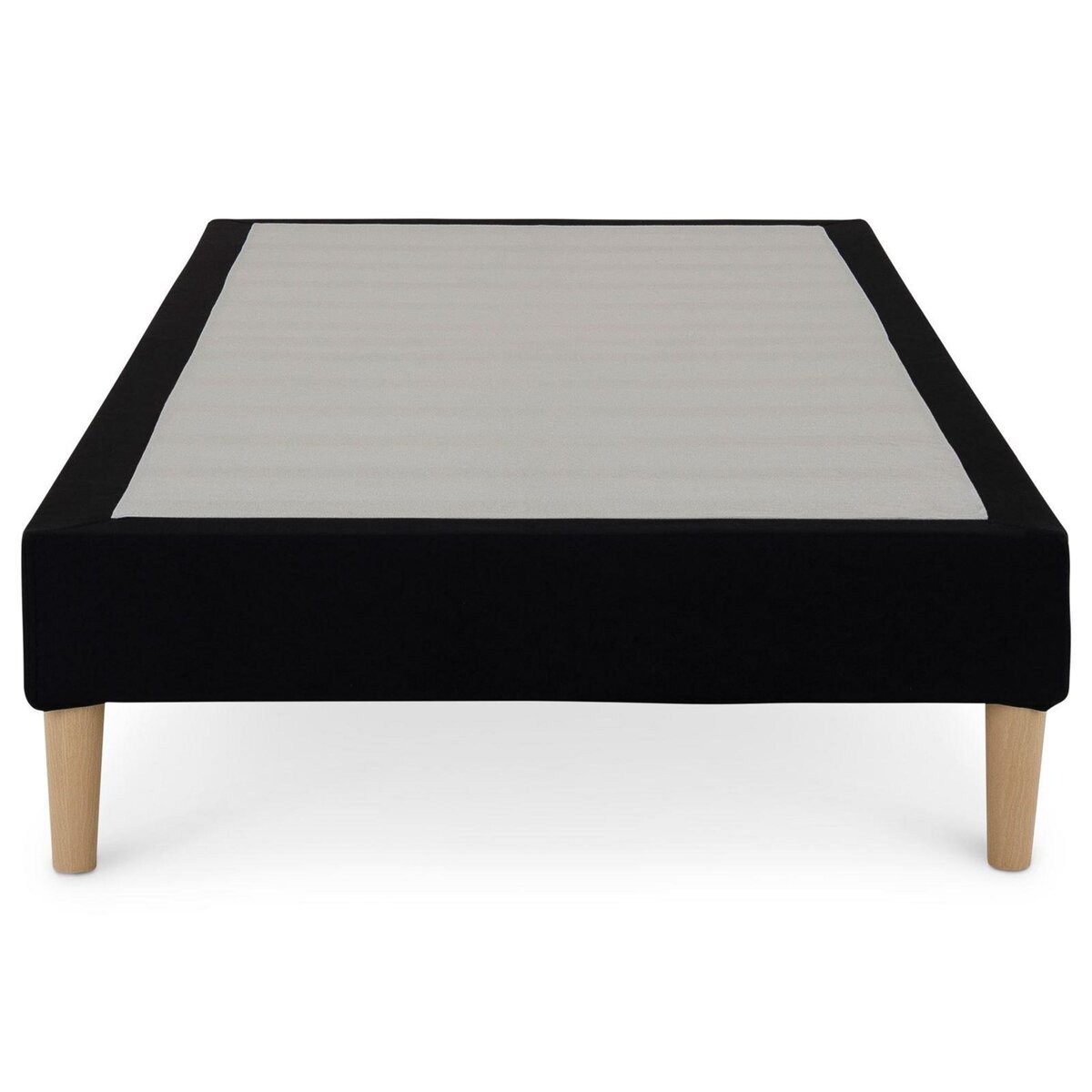 IDIMEX Sommier tapissier PAIMPOL 90 x 190 cm revêtement tissu