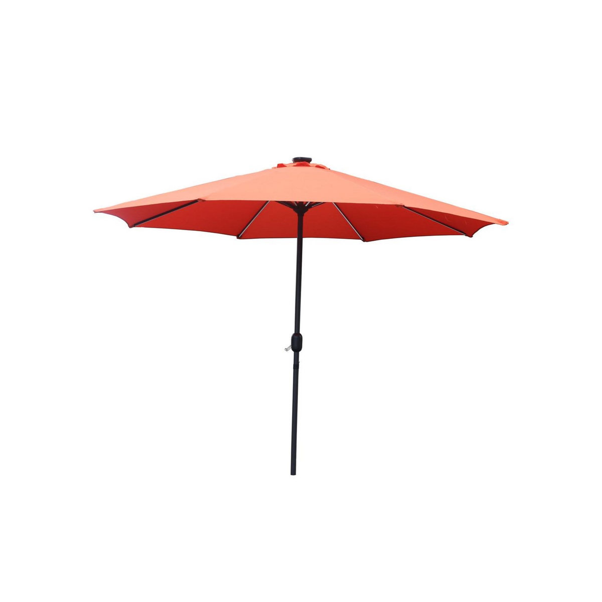 CONCEPT USINE Parasol droit rond led diamètre 3 m terracotta MANAROLA