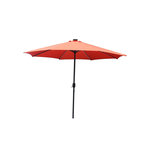 CONCEPT USINE Parasol droit rond led diamètre 3 m terracotta MANAROLA