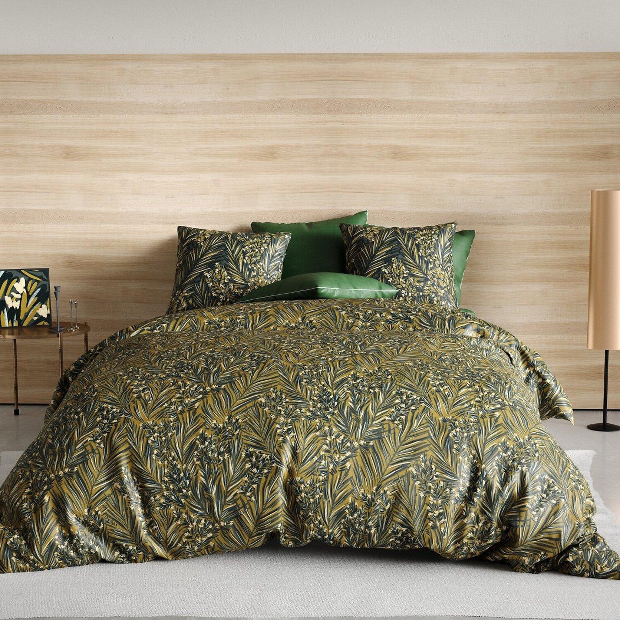 Voir la diapositive 2 : Les Ateliers du Linge Parure housse de couette 100% coton 57fils-nava