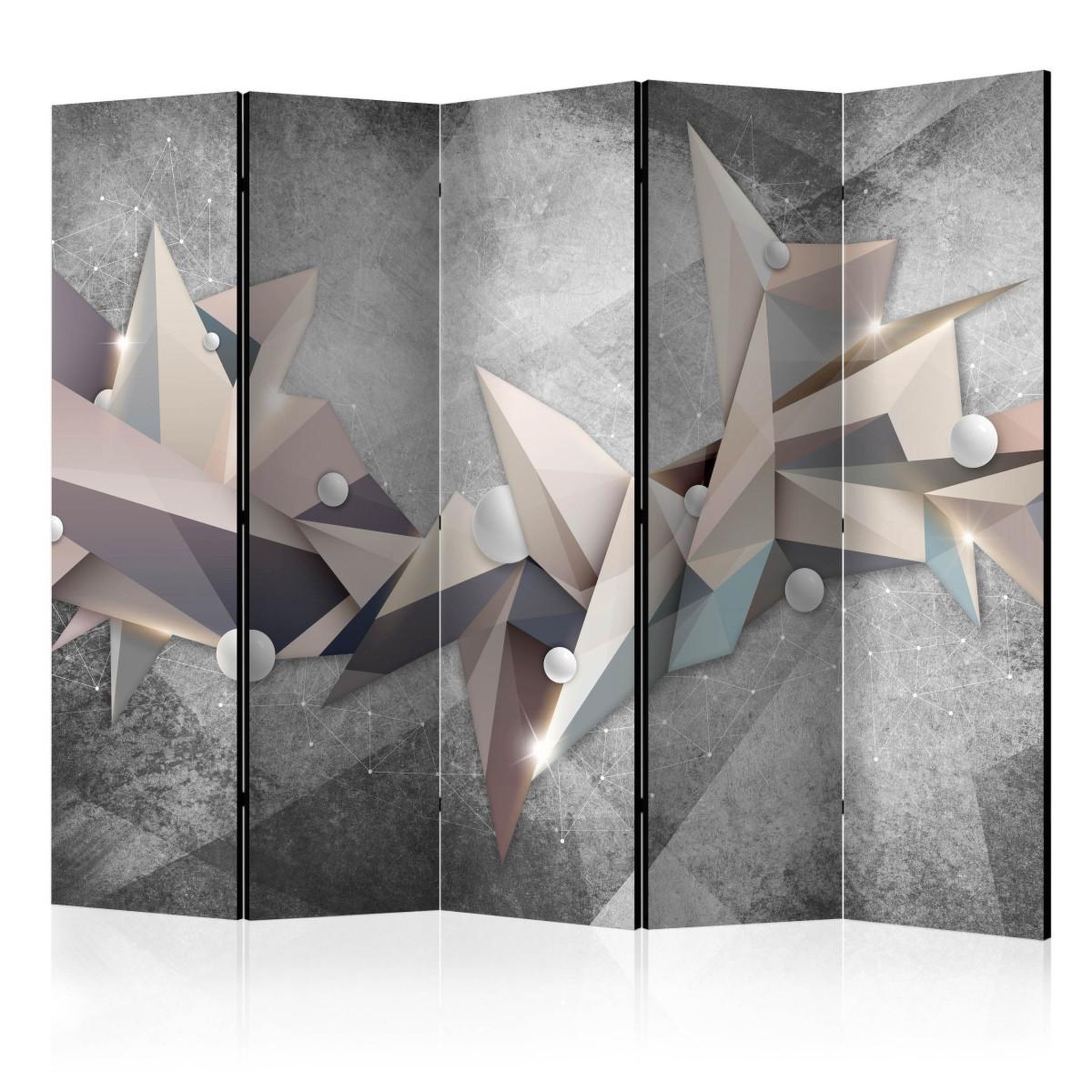 Paris Prix Paravent 5 volets  geometrical constellation  172x225cm