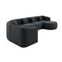 Voir la diapositive 4 : LISA DESIGN Ikare - canapé modulable d'angle droit - 6 places - en tissu