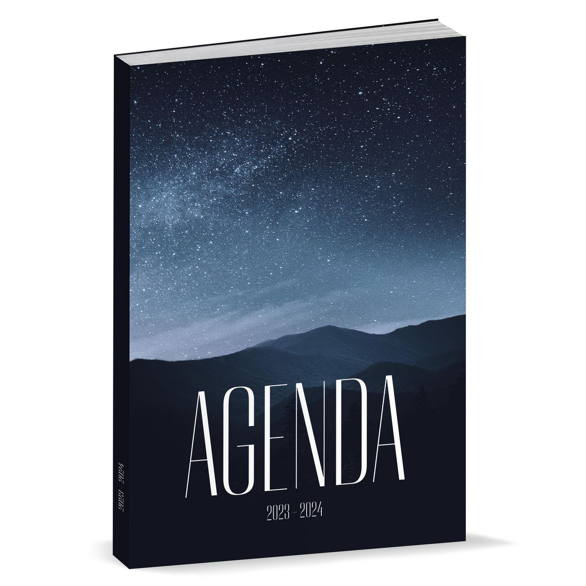POUCE Agenda scolaire journalier 11,9x16,3cm Lycéen fantaisie montagnes 2023-2024