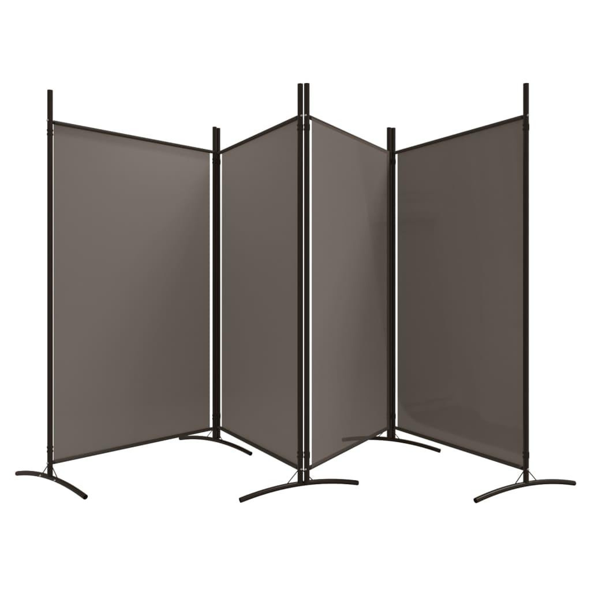 Voir la diapositive 5 : VIDAXL Cloison de separation 4 panneaux Anthracite 346x180 cm Tissu