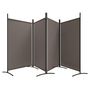 Voir la diapositive 5 : VIDAXL Cloison de separation 4 panneaux Anthracite 346x180 cm Tissu
