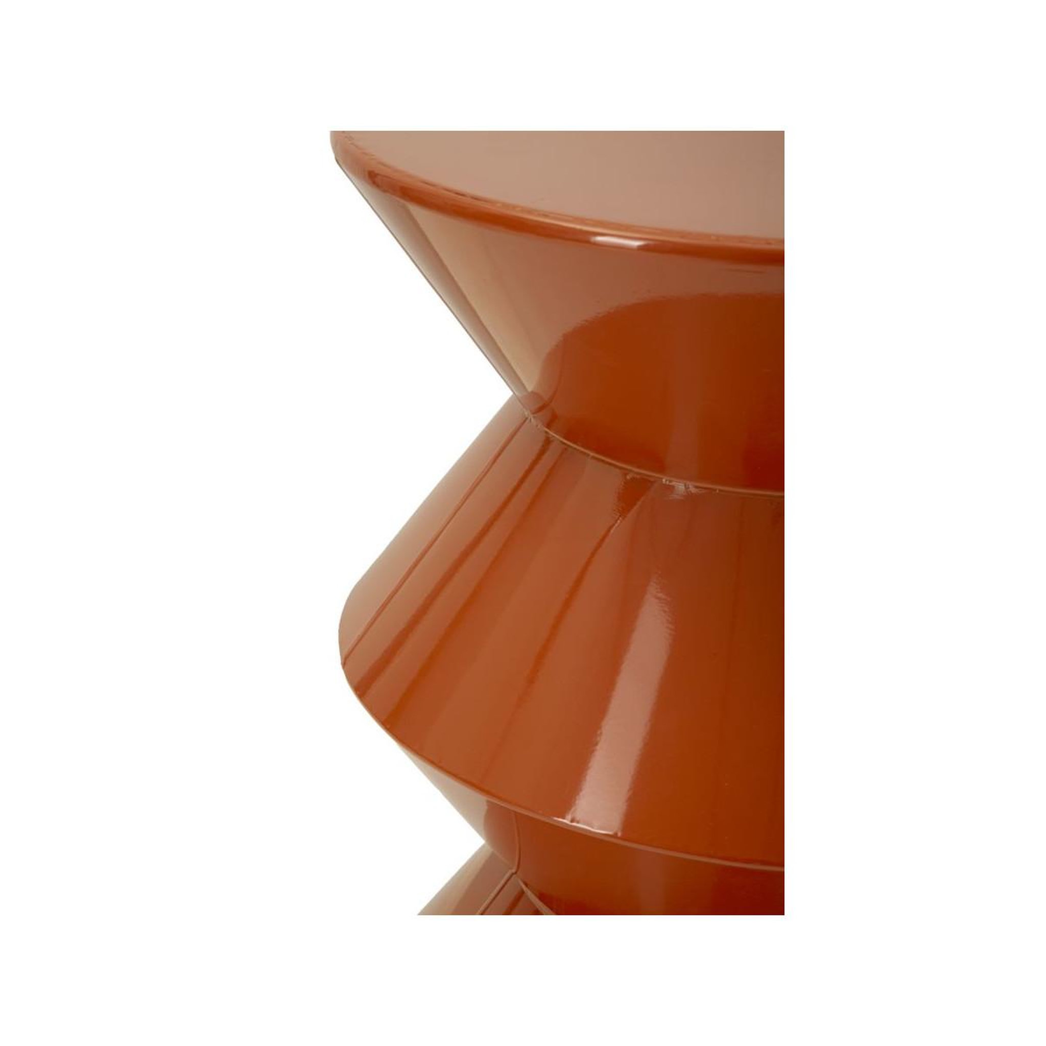 Voir la diapositive 3 : Paris Prix Table d'appoint en métal  zag  45cm orange