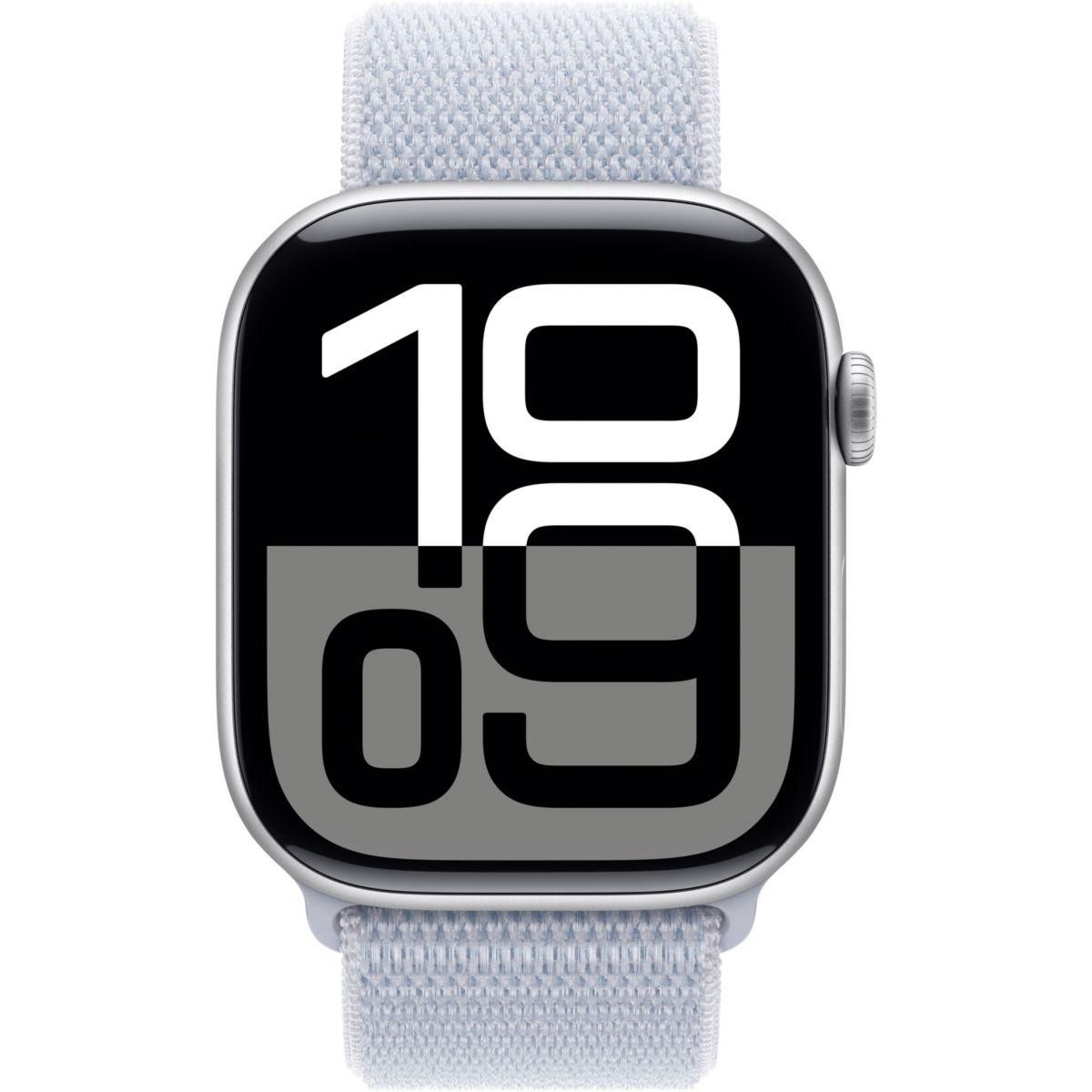APPLE Montre connectée Serie 10 46mm Alu/Argent Loop Cellular