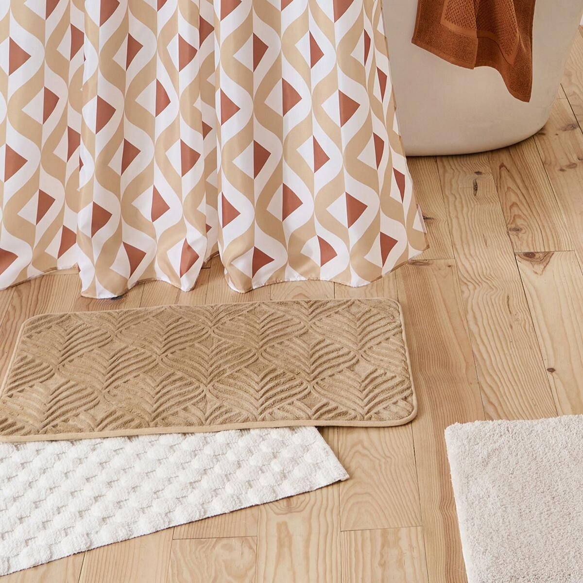 GUY LEVASSEUR Tapis de bain texturé mémoire de forme 50x80cm