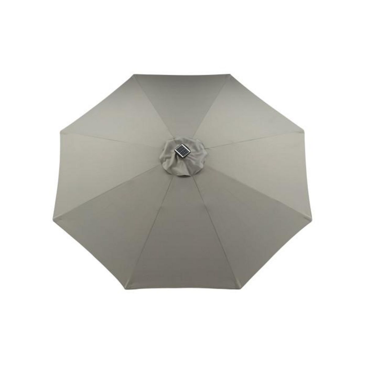 Paris Prix Parasol à LED  Sabal  270cm Gris
