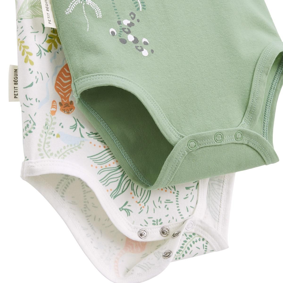 Petit Béguin Lot de 2 bodies bébé manches courtes Kanha
