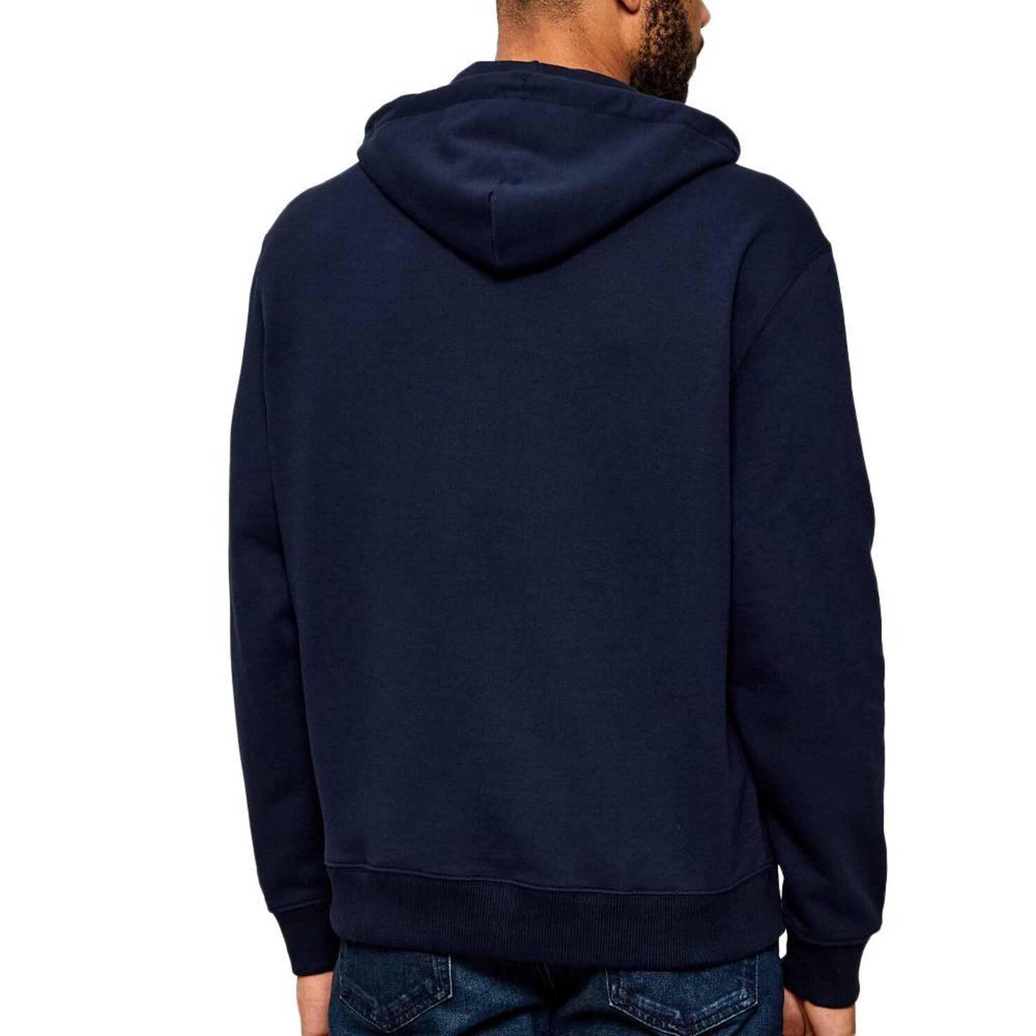 Voir la diapositive 2 : CALVIN KLEIN JEANS Sweat à Capuche Marine Homme Calvin Klein Jeans  350 terry Micro [68f8d67d749b7]