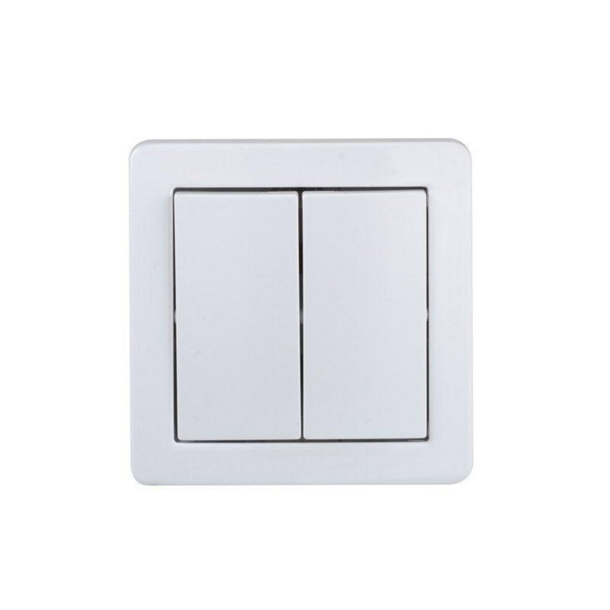 Schneider Electric Double Interrupteur va-et-vient Saillie Complet, SCHNEIDER ELECTRIC ALREA, Blanc