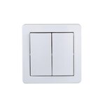 Schneider Electric Double Interrupteur va-et-vient Saillie Complet, SCHNEIDER ELECTRIC ALREA, Blanc