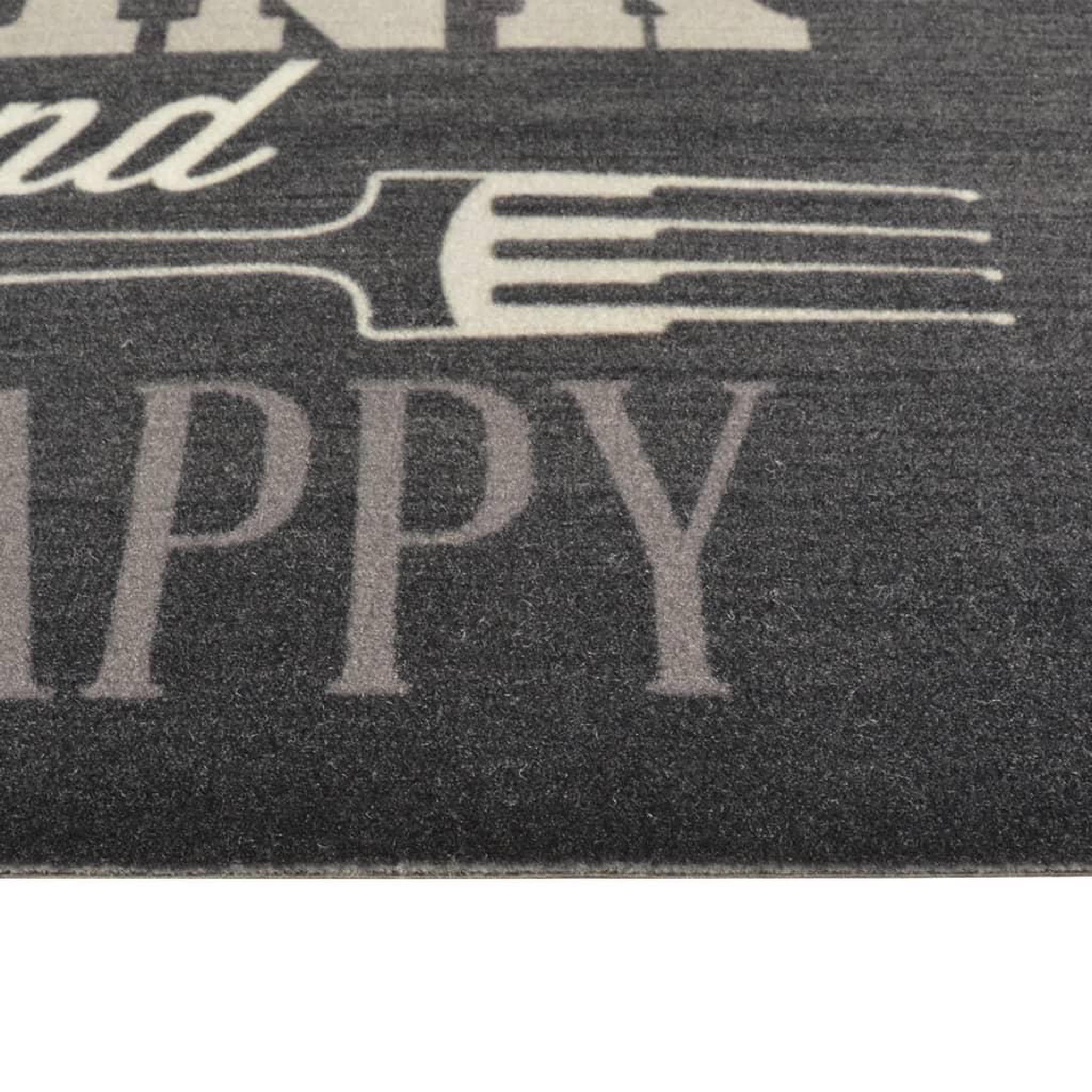 Voir la diapositive 4 : VIDAXL Tapis de cuisine lavable impression cuisine noir 60x180 cm